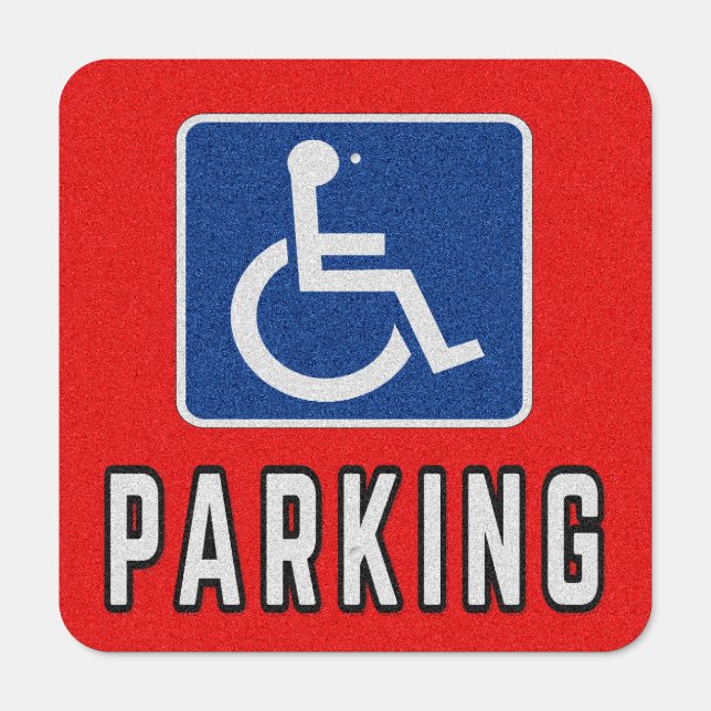 Handicapped Parking Metal Sign (Front)