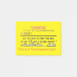 Handicapped Parking Notice Post-it Notes