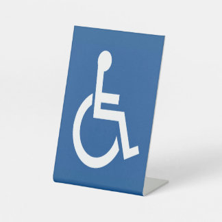 Handicapped Pedestal Sign