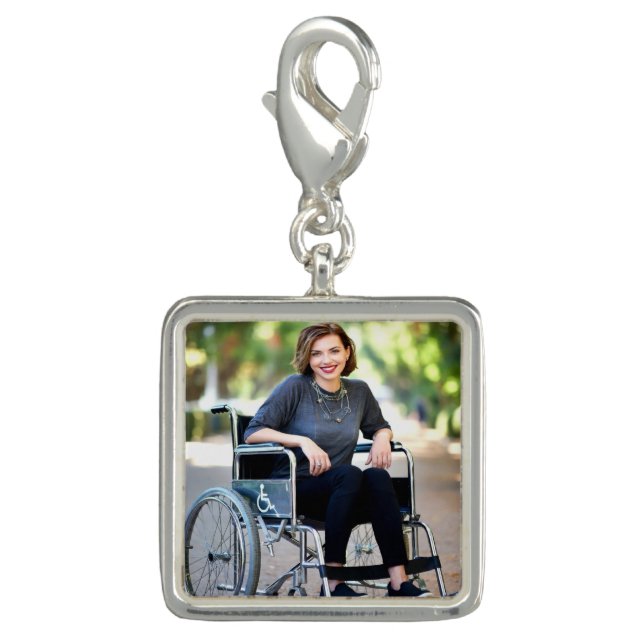 Handicapped Photo Customize Personalize Charm (Front)