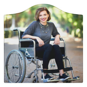 Handicapped Photo Customize Personalize Door Sign