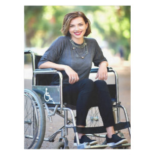 Handicapped Photo Customize Personalize Tablecloth