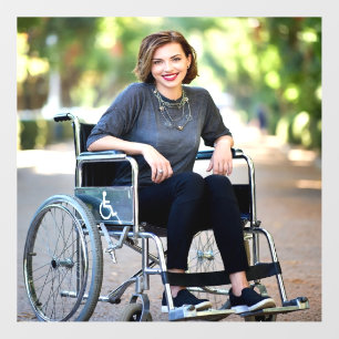 Handicapped Photo Customize Personalize Wall Decal