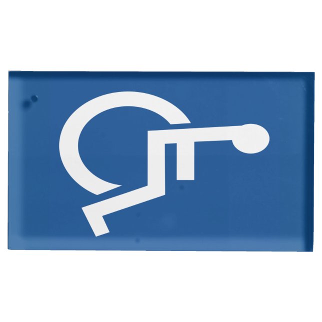 Handicapped Place Card Holder (Front)