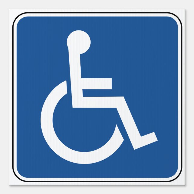 Handicapped Sign (Front)