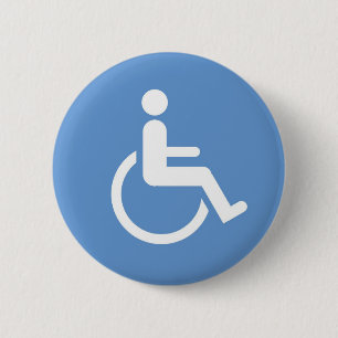 HANDICAPPED sign Button