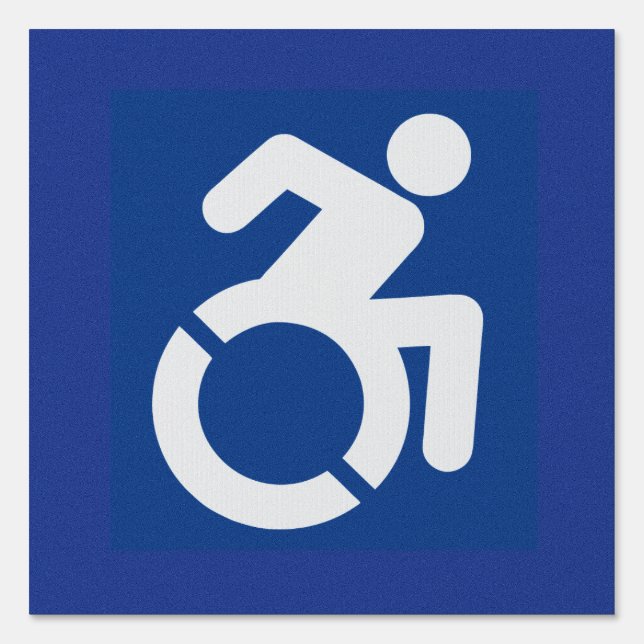 Handicapped Sign Modern (Front)