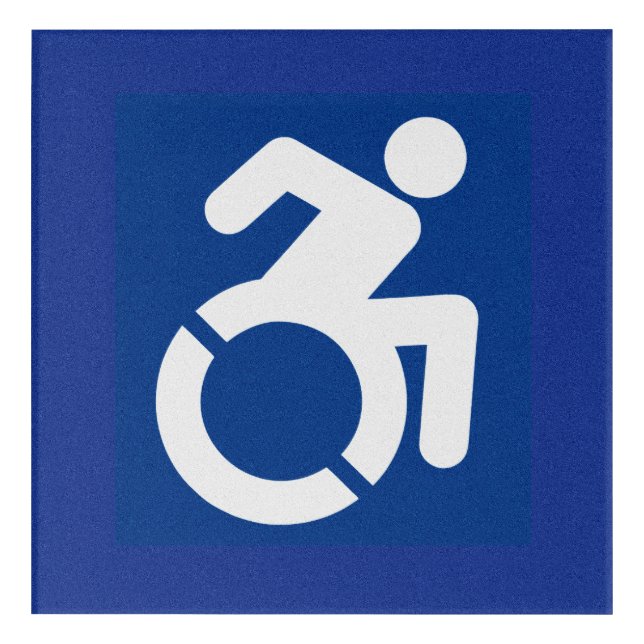Handicapped Sign Modern Acrylic Print (Front)