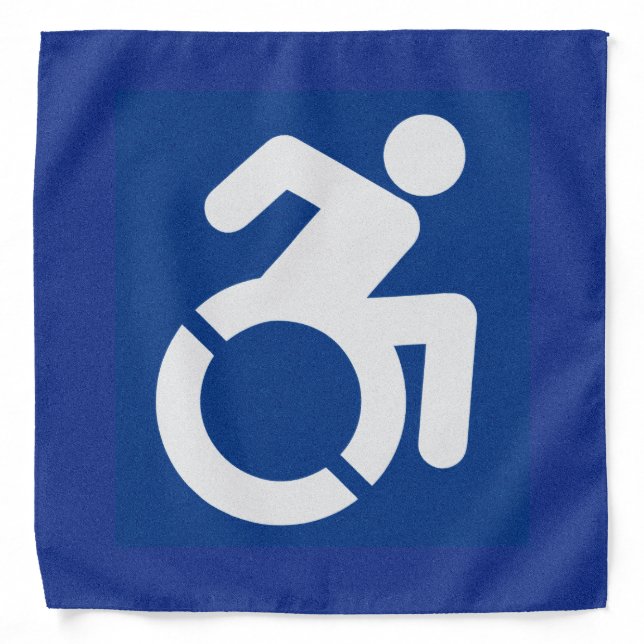 Handicapped Sign Modern Bandana (Front)