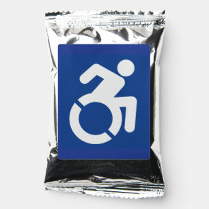Handicapped Sign Modern Coffee Drink Mix