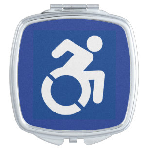 Handicapped Sign Modern Compact Mirror