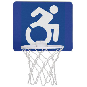 Handicapped Sign Modern Mini Basketball Hoop