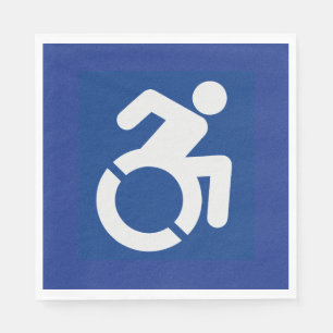 Handicapped Sign Modern Napkins