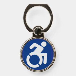 Handicapped Sign Modern Phone Ring Stand