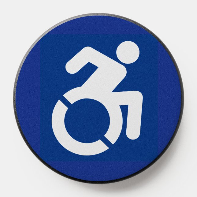 Handicapped Sign Modern PopSocket (Popsocket)