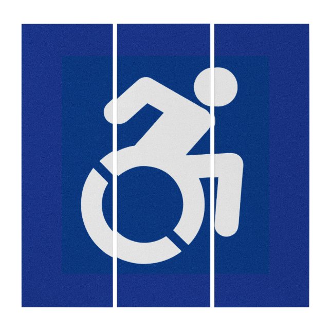Handicapped Sign Modern Triptych (Front)