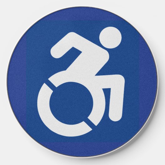 Handicapped Sign Modern Wireless Charger (Front)