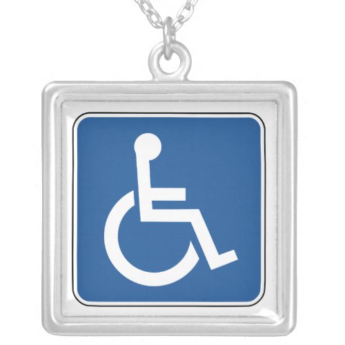 Handicapped Silver Plated Necklace