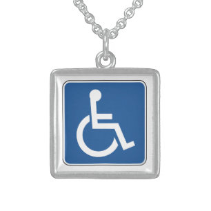 Handicapped Sterling Silver Necklace