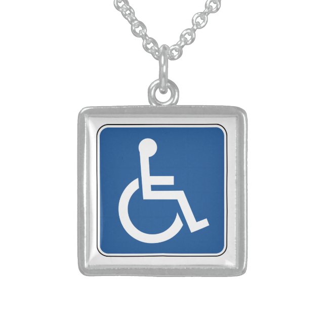 Handicapped Sterling Silver Necklace (Front)