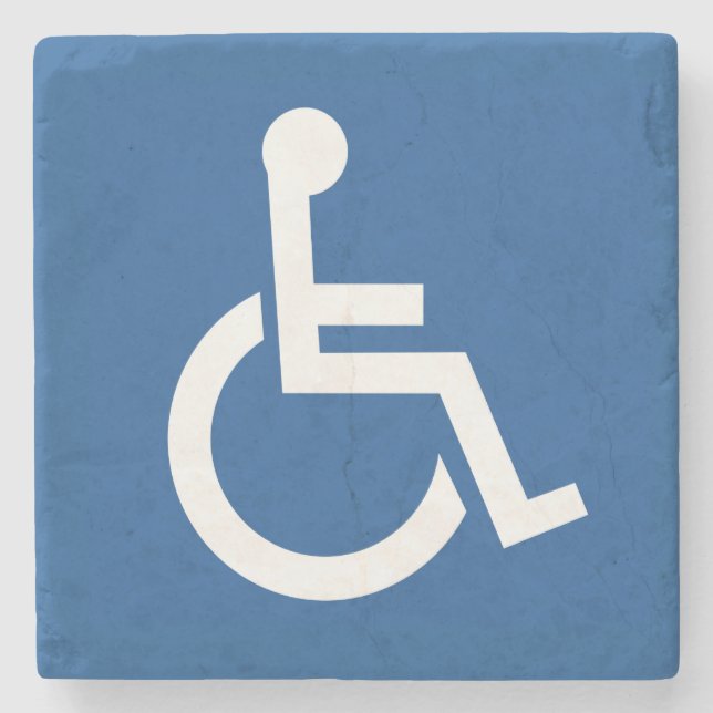 Handicapped Stone Coaster (Front)