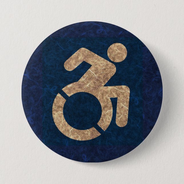 Handicapped Textured Button (Front)