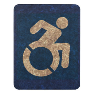 Handicapped Textured Door Sign