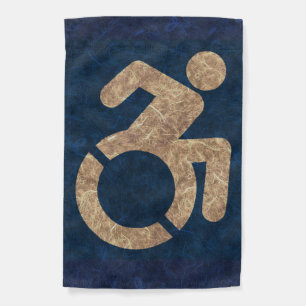 Handicapped Textured Garden Flag