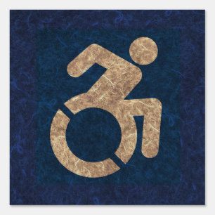 Handicapped Textured Sign