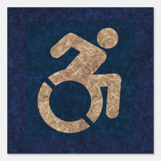 Handicapped Textured Sign (Front)