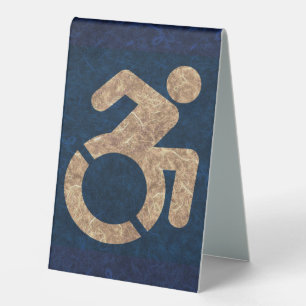 Handicapped Textured Table Tent