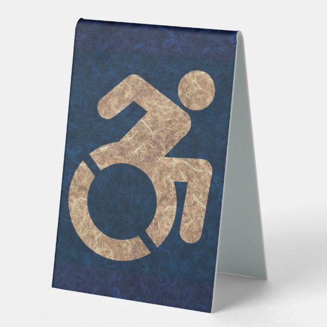 Handicapped Textured Table Tent (Front)
