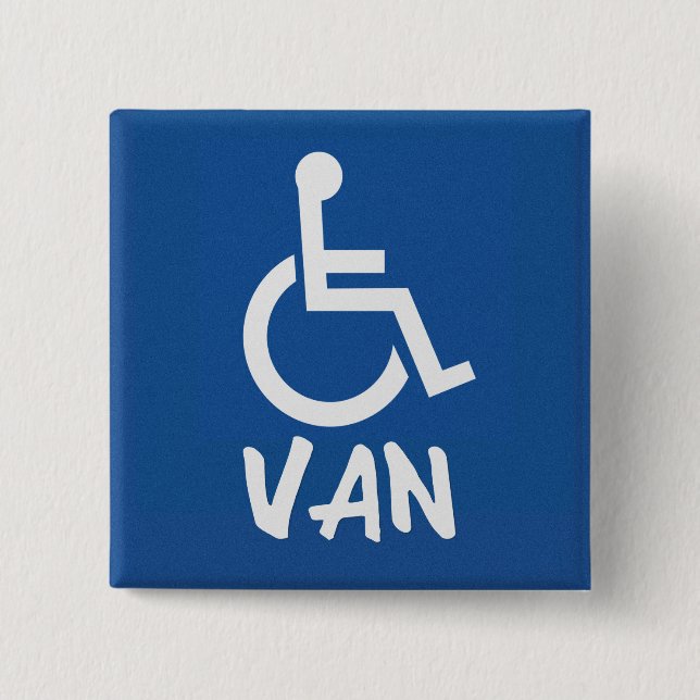 Handicapped Van Button (Front)