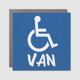 Handicapped Van Car Magnet
