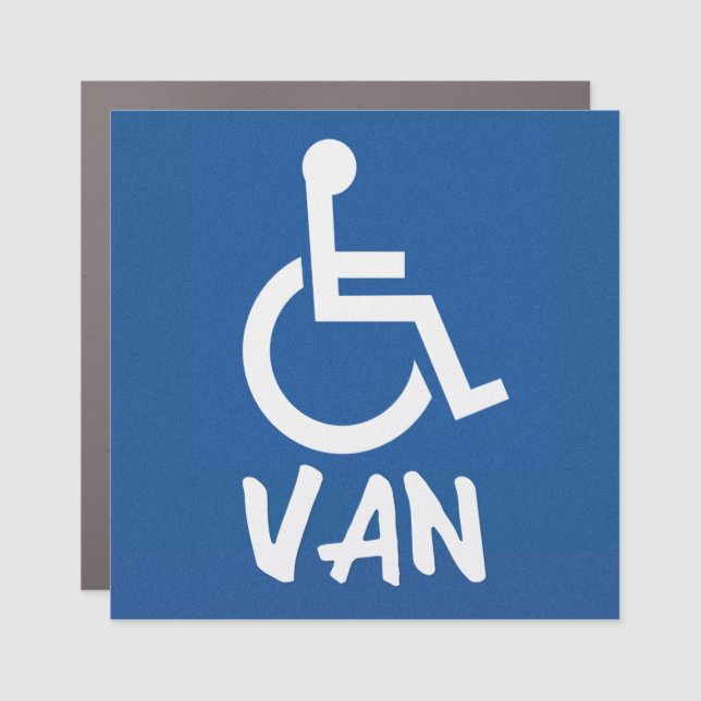 Handicapped Van Car Magnet (Front)