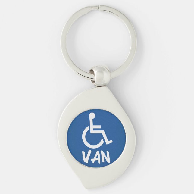 Handicapped Van Keychain (Front)