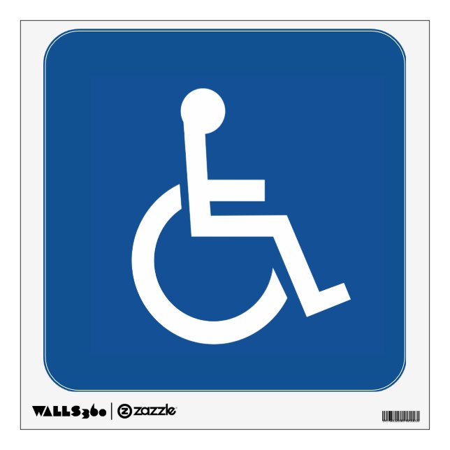 Handicapped Wall Decal (Front)
