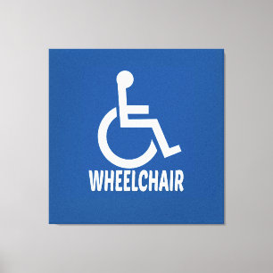Handicapped Wheelchair Canvas Print