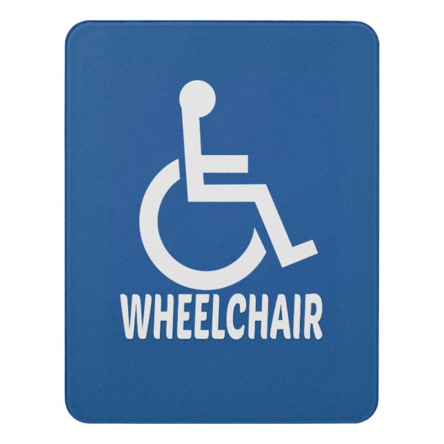 Handicapped Wheelchair Door Sign (Contemporary Vert)