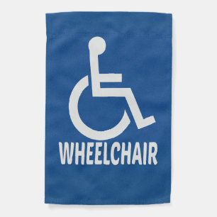Handicapped Wheelchair Garden Flag