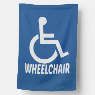 Handicapped Wheelchair House Flag
