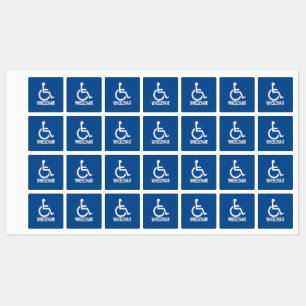 Handicapped Wheelchair Labels