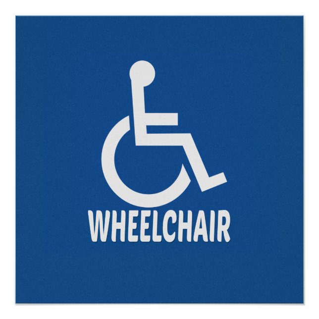 Handicapped Wheelchair Poster (Front)