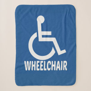Handicapped Wheelchair Sherpa Blanket