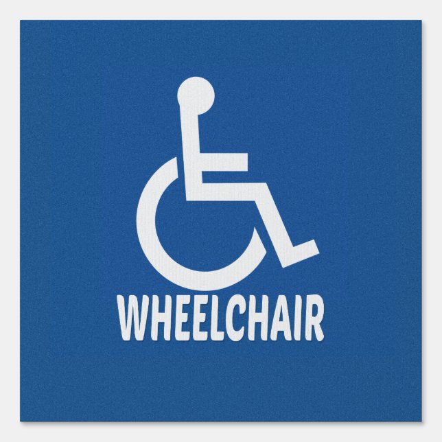 Handicapped Wheelchair Sign (Front)