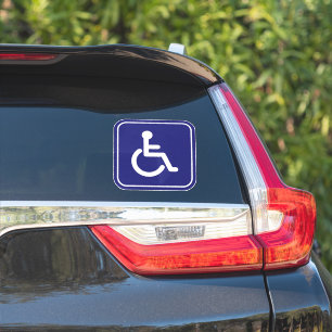 Handicapped Wheelchair Vehicle Symbol Sticker