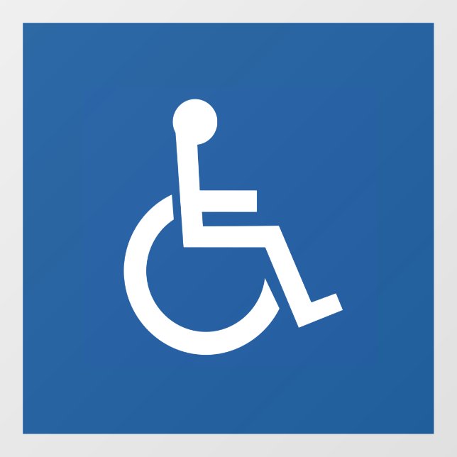 Handicapped Window Cling (Sheet)