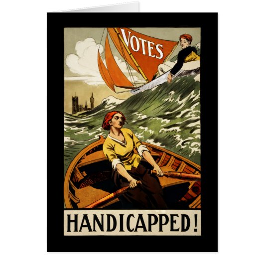Handicapped Without the Vote Cards (Front)