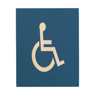 Handicapped Wood Wall Art