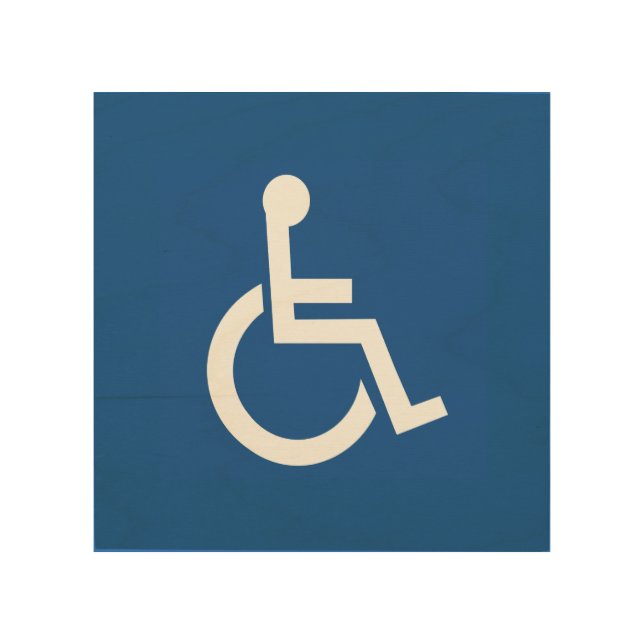 Handicapped Wood Wall Art (Front)